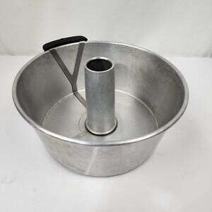 Pillsbury Mary Ellis Ames Angel Food Cake Pan With Bakelite Slide To Remove Cake